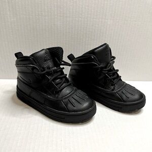 Nike Toddler Black Boots- Size 9